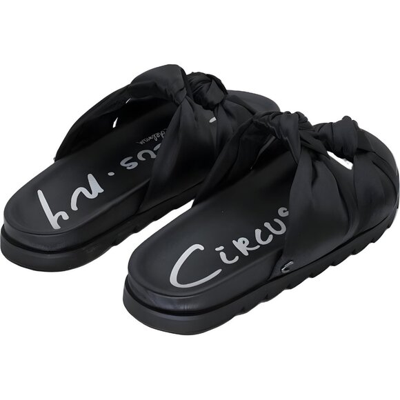 Sam Edelman Circus Estelle Double Knot Footbed Slides Black Women's US 8.5M - Picture 3 of 6